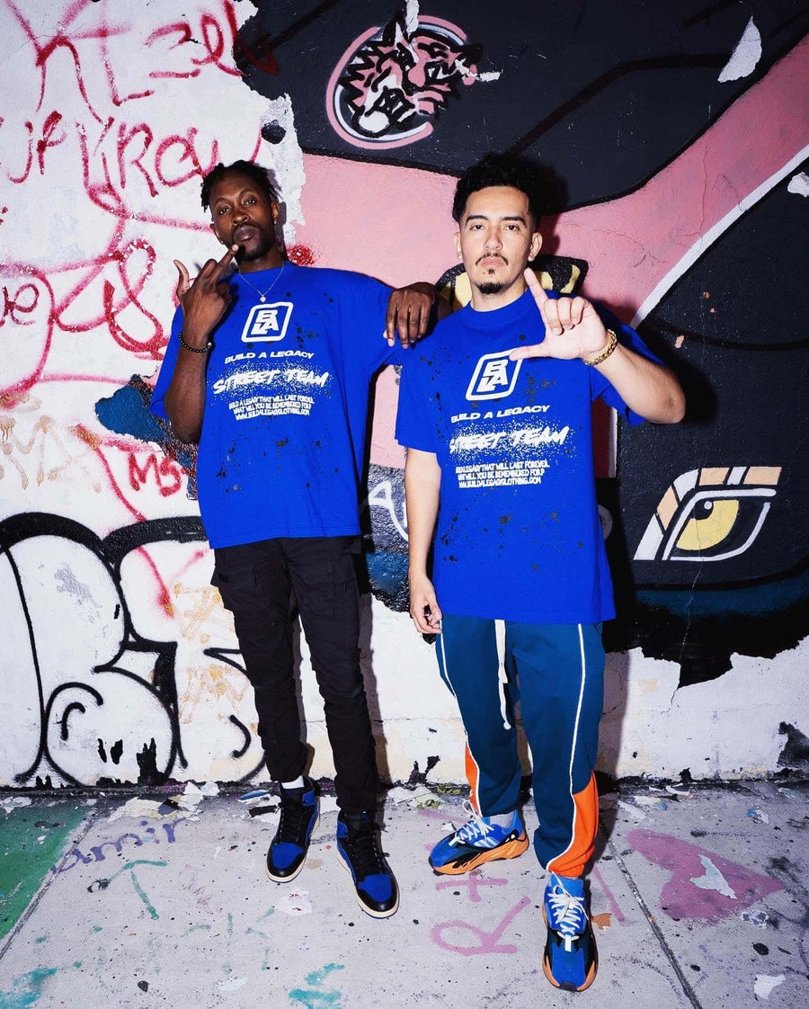 Build A Legacy - Promo Heavyweight T-Shirt Blue