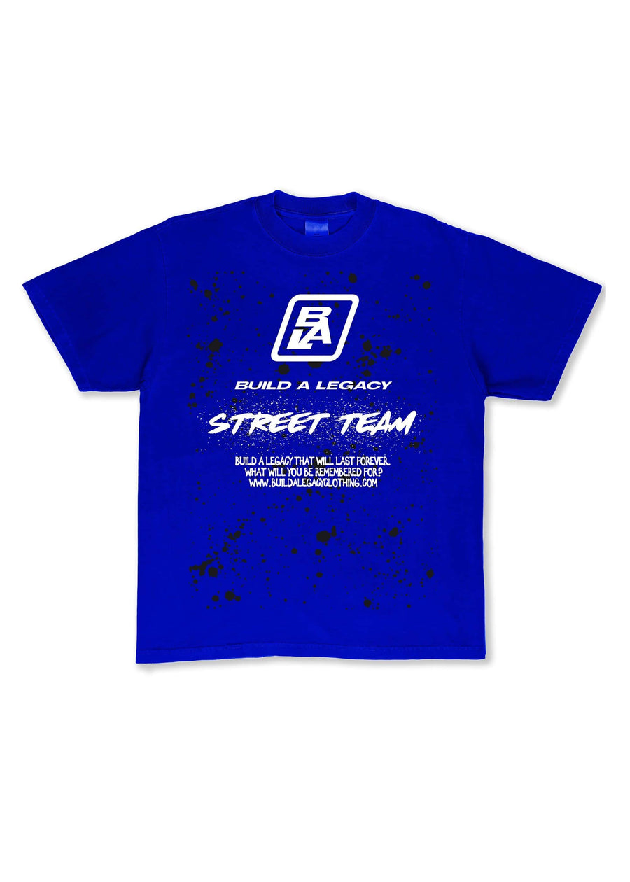 Build A Legacy - Promo Heavyweight T-Shirt Blue