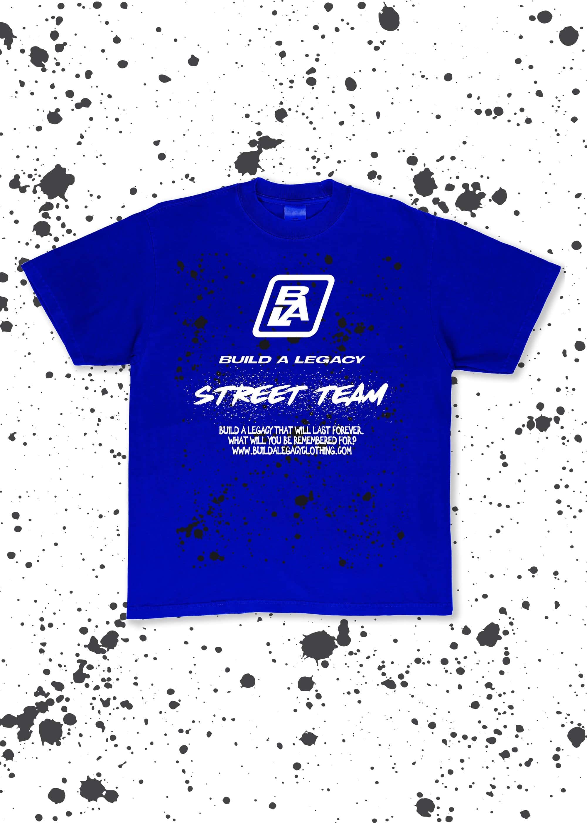 Build A Legacy - Promo Heavyweight T-Shirt Blue