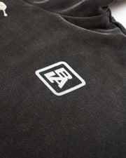 Healthy Lungz Full Zip Up Hoodie - Vintage Shadow Black