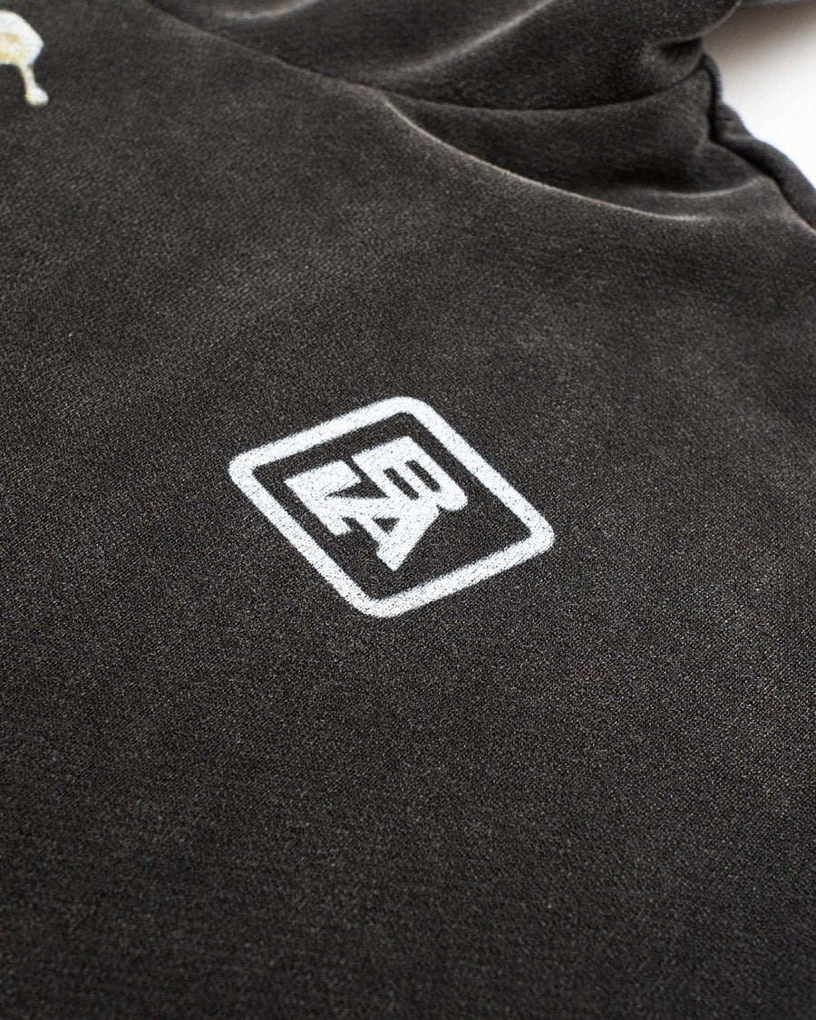 Healthy Lungz Full Zip Up Hoodie - Vintage Shadow Black