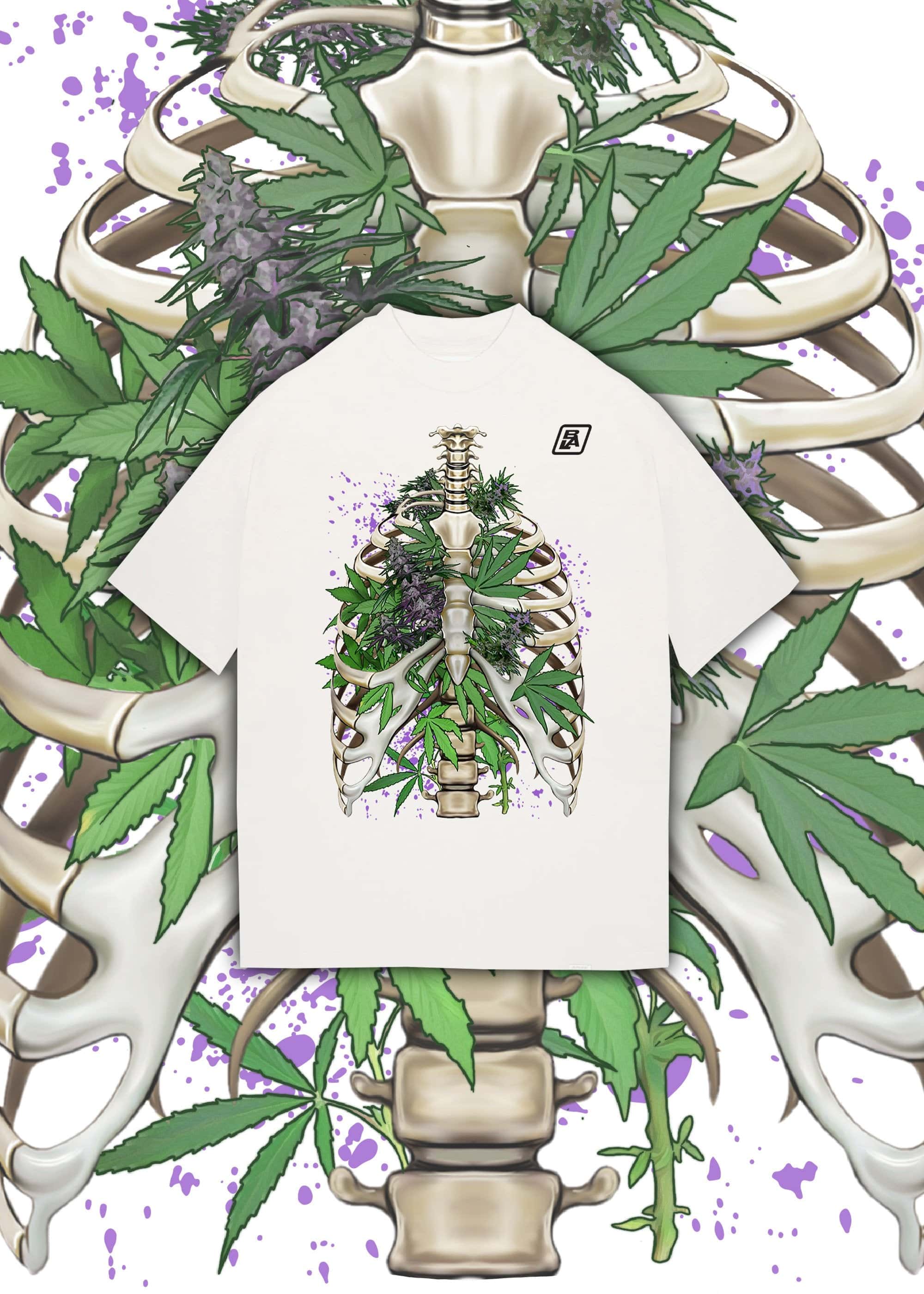 Healthy Lungz Heavyweight T-Shirt White