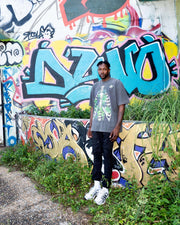 Healthy Lungz Heavyweight T-Shirt Washed Shadow