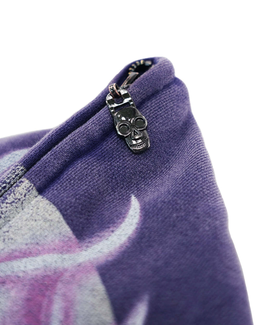 Healthy Lungz Full Zip Up Hoodie - Purple Haze