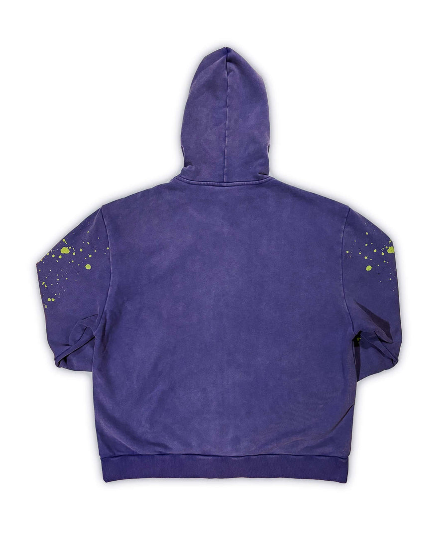 Healthy Lungz Full Zip Up Hoodie - Purple Haze