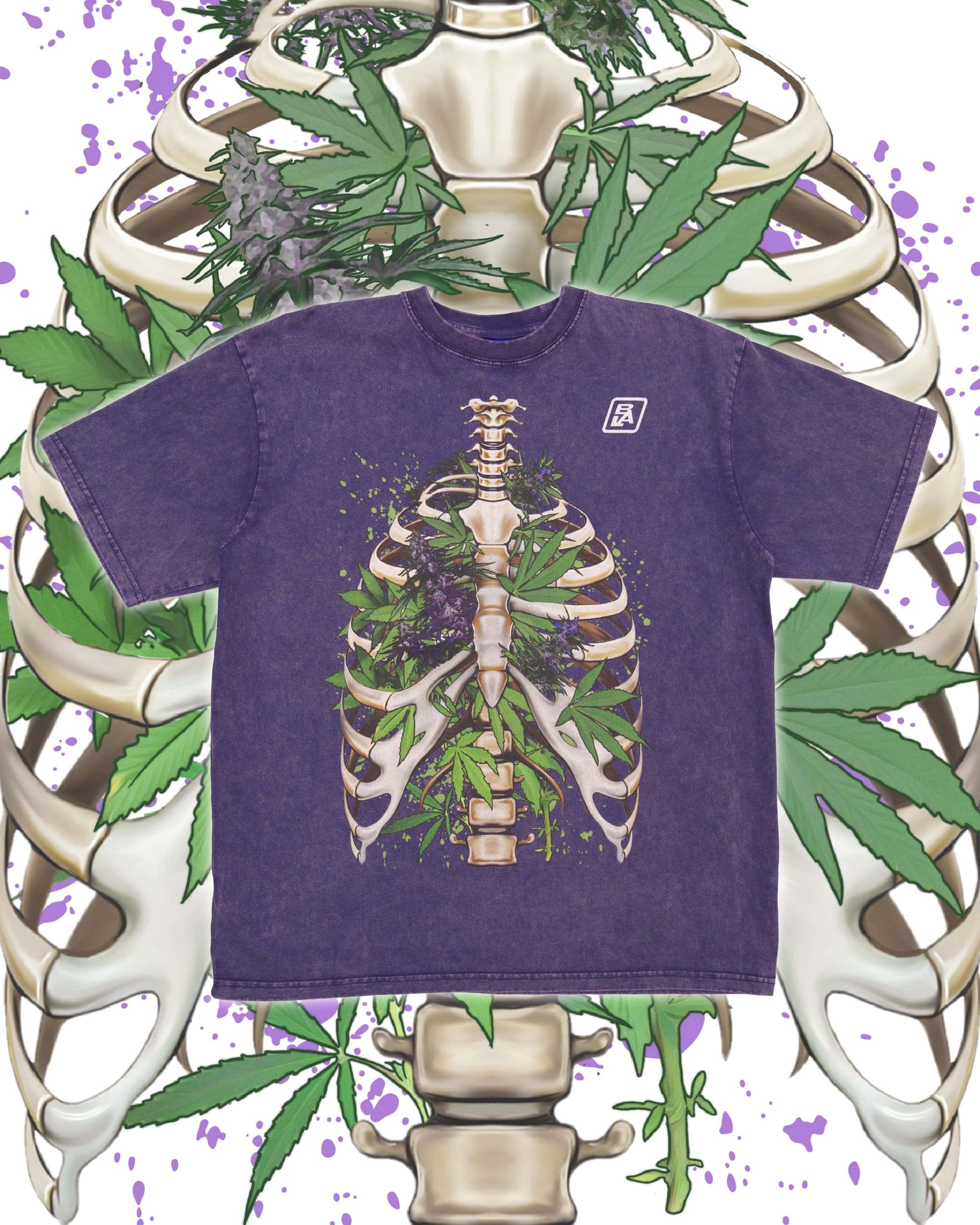 Purple Haze Healthy Lungz Heavyweight T-Shirt