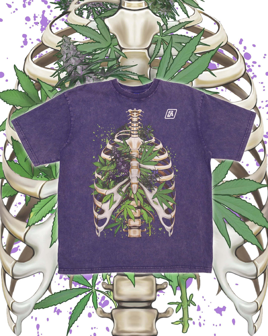 Purple Haze Healthy Lungz Heavyweight T-Shirt