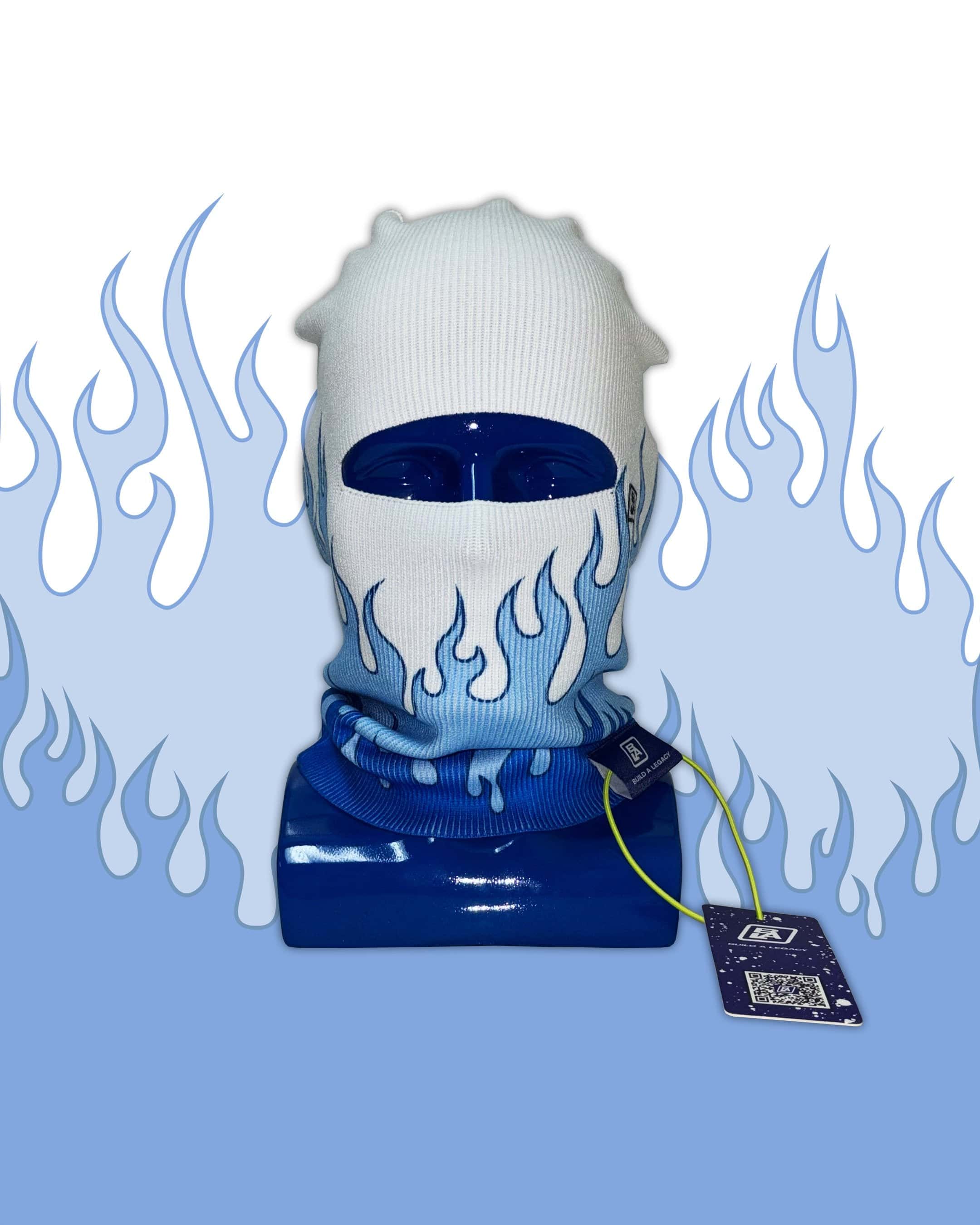Triple Flame Blue Balaclava (Ski Mask)
